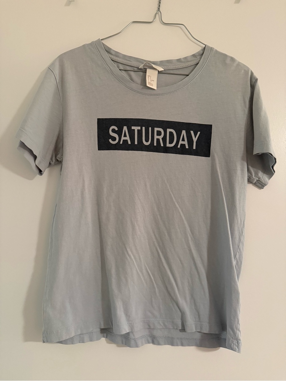 H&M Light Blue Crewneck T-Shirt